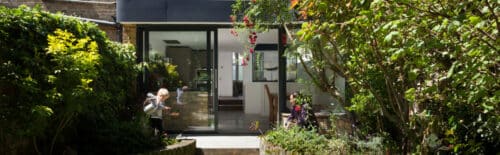 Photo showing a bifold door by IDSystems