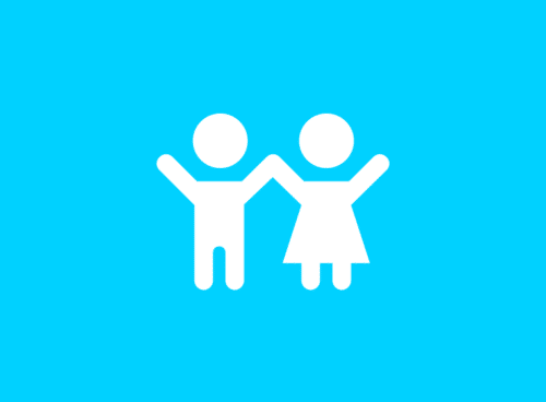 Icon showing children