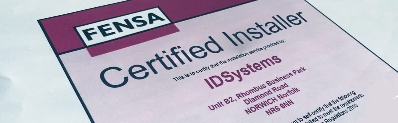 FENSA Certificate Image