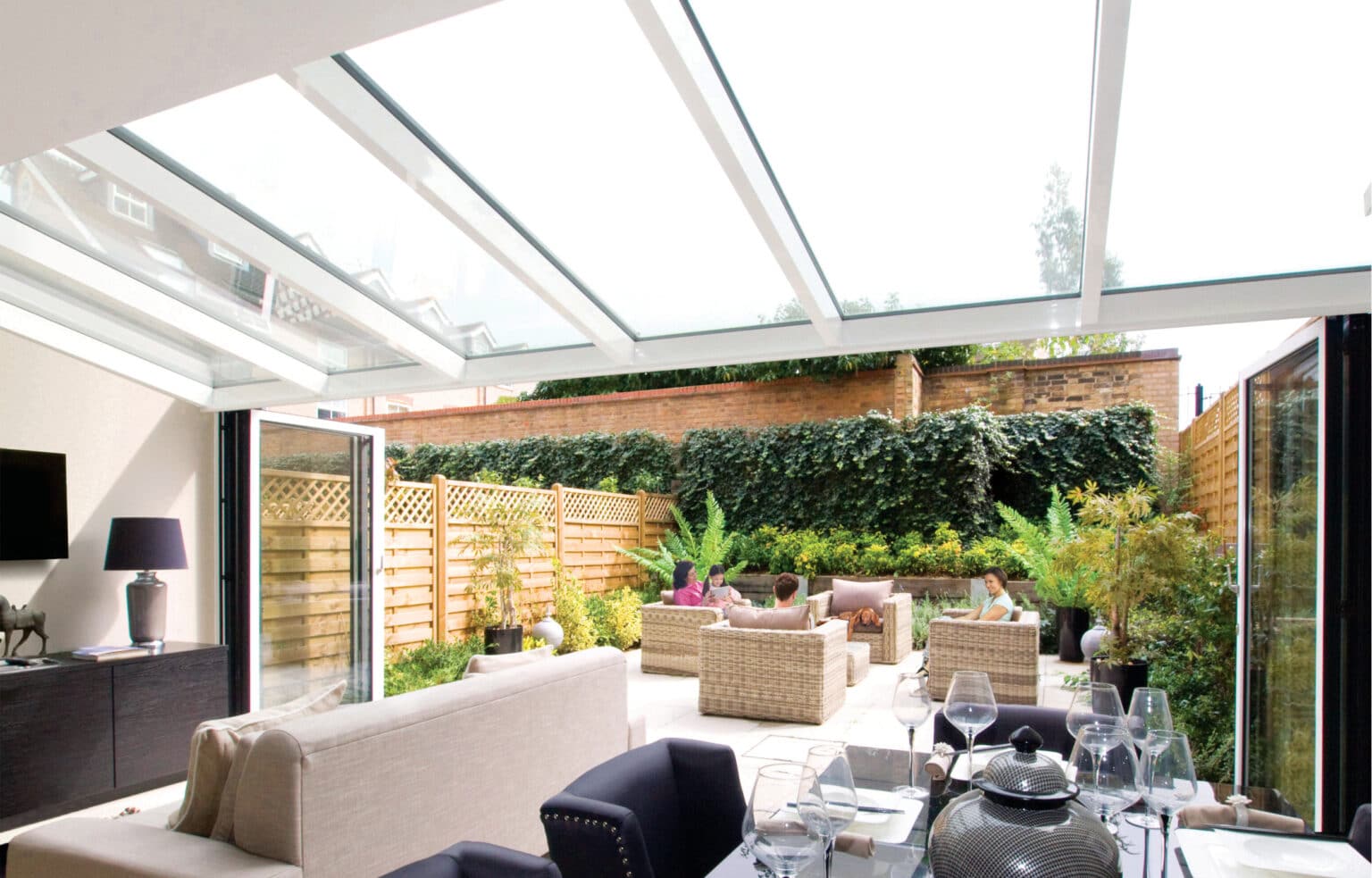 Bespoke glass roofs Turn any outside space into a room IDSystems