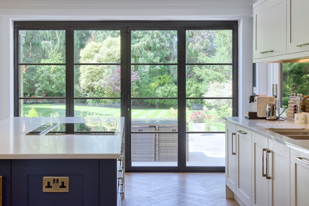 IDSystems Heritage French doors with dummy door sidelights