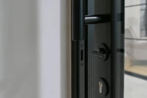 Feature Handle - Round - Straight - Colour Matched - RAL 9005