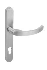 Image of stainless steel lever handle
